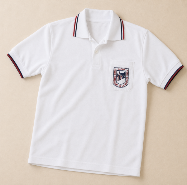 Chomba blanca - Uniforme Colegio Sagrada Familia / Padre Osimato / Adveniat.