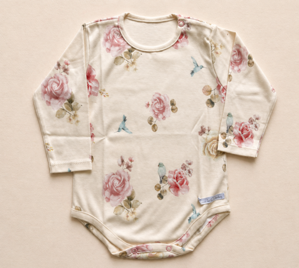Body Tierra de Cuentos - Rosas y colibries