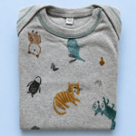 Body Tierra de Cuentos - Gris con animalitos