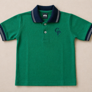 a991a06f-3c87-4084-a1a6-d16bdb63ef50 Chomba manga corta verde uniforme - Colegio del parque.