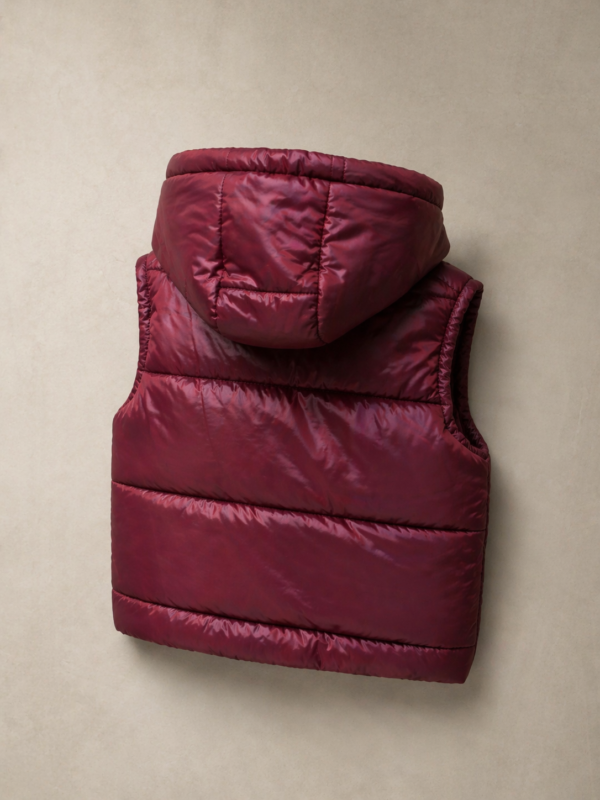 Chaleco con capucha - Bordo
