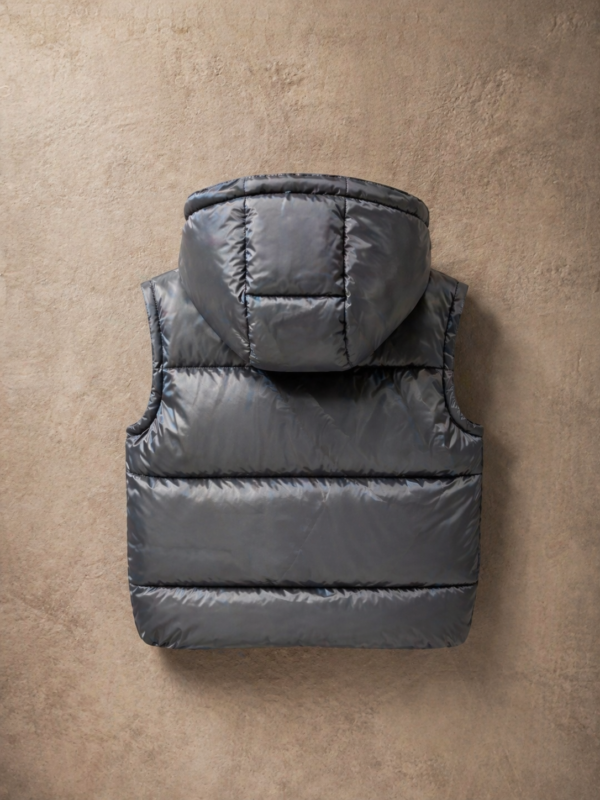 Chaleco con capucha - Gris