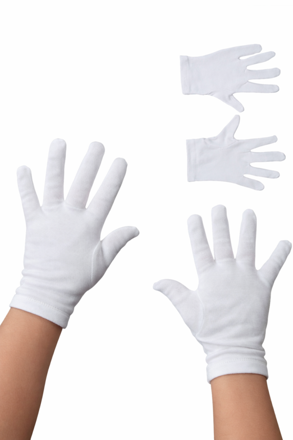 Guantes de algodon elastizados - Primera comunion.