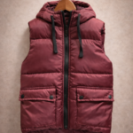 Chaleco con capucha - Bordo