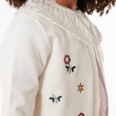 Cardigan Rose blanco