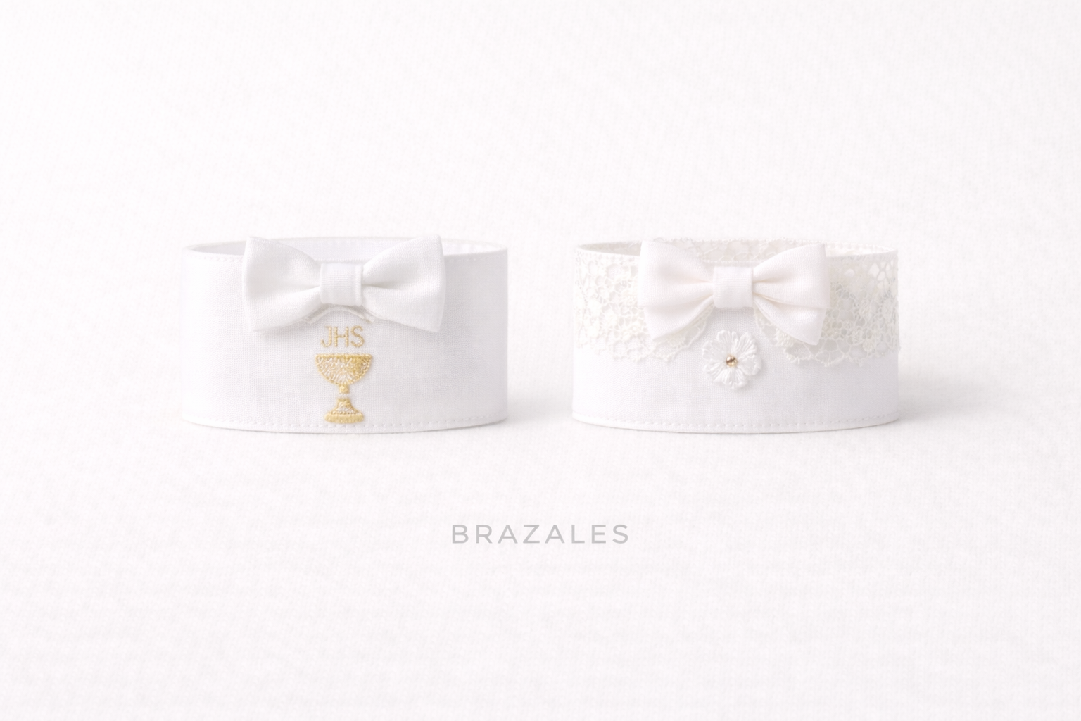 Brazal bordado color plata - Brazalex