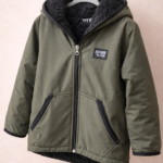 Campera impermeable forrada verde militar