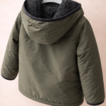Campera impermeable forrada verde militar