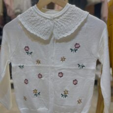 Cardigan Rose blanco