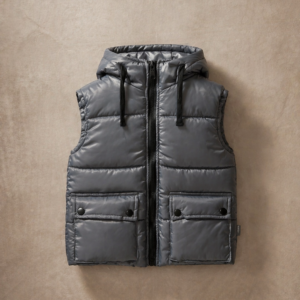 Chaleco con capucha - Gris