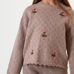 j Sweater Clover tostado