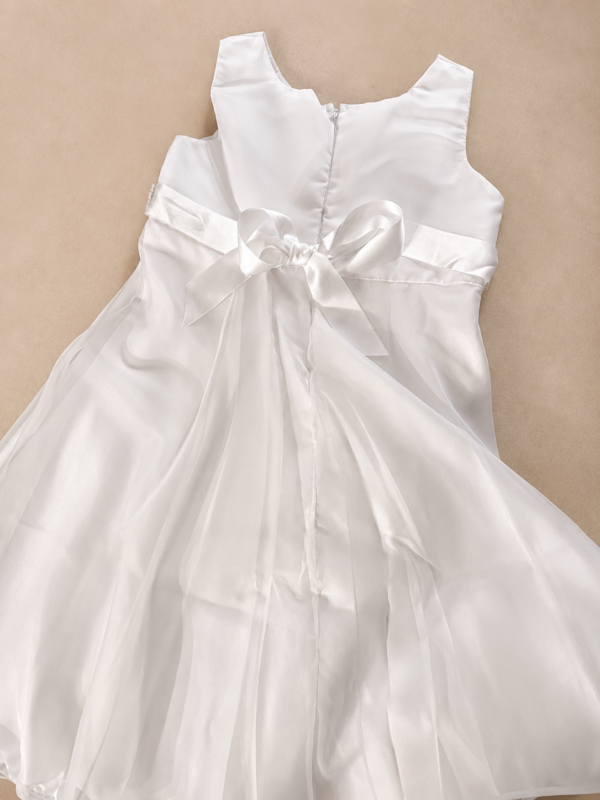Vestido lazo con brillantes.