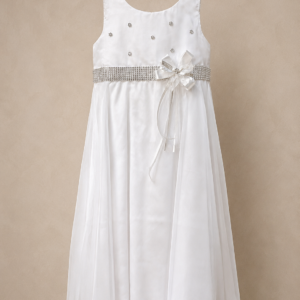 Vestido lazo con brillantes.