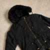 Campera de corderito negra