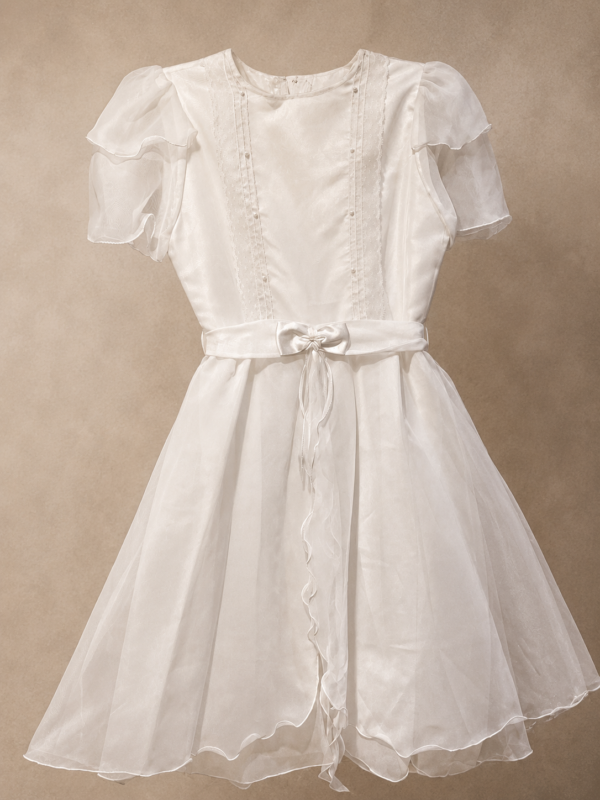 Vestido lazo con moño.