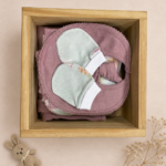 AJUAR CELESTE Y VIOLETA 3 Box bienvenida - Rosas