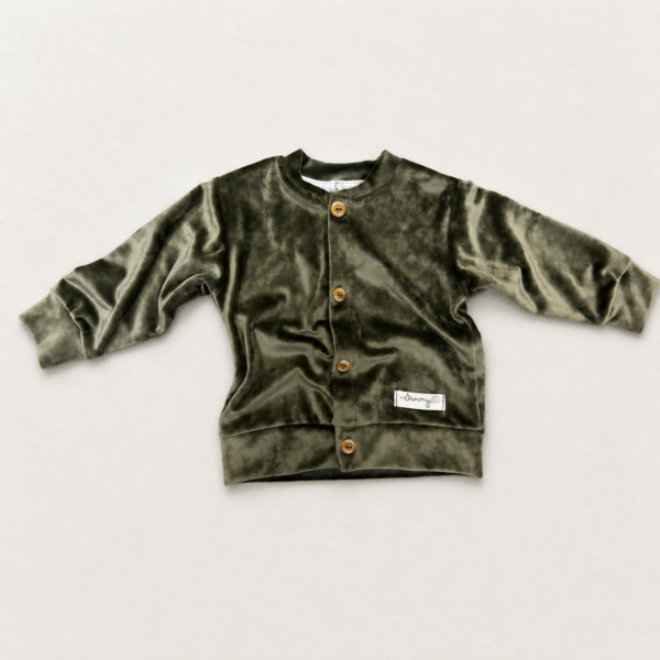 CAMP VERDE Campera de plush - Verde oliva.