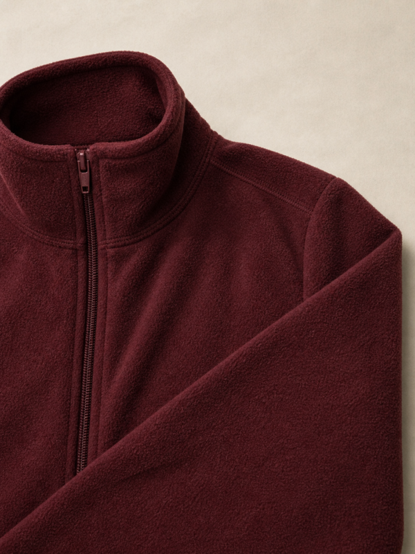 CAMPERA POLAR BORDO 1 Campera polar bordó colegial