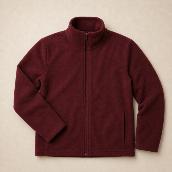 CAMPERA POLAR BORDO Campera polar bordó colegial