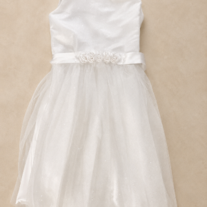Vestido doble falda blanco