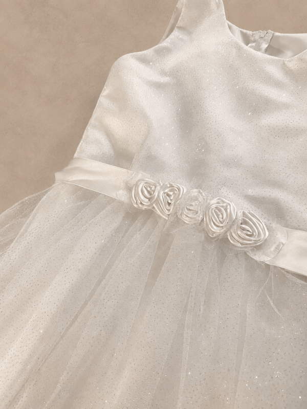 Vestido doble falda blanco