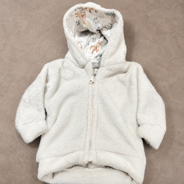 Campera de corderito crema