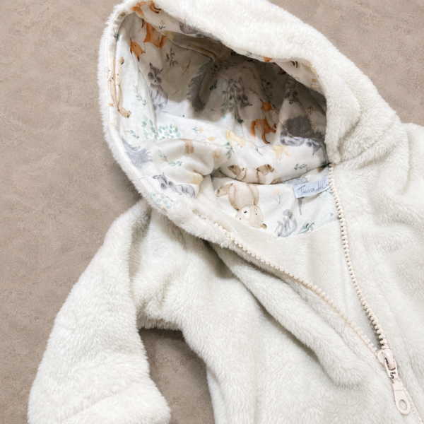 Campera de corderito crema