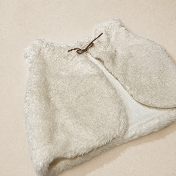 Chaleco de piel blanco