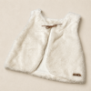 Chaleco de piel blanco