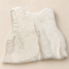 Chaleco de piel blanco