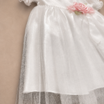 Vestido cinto de perlas