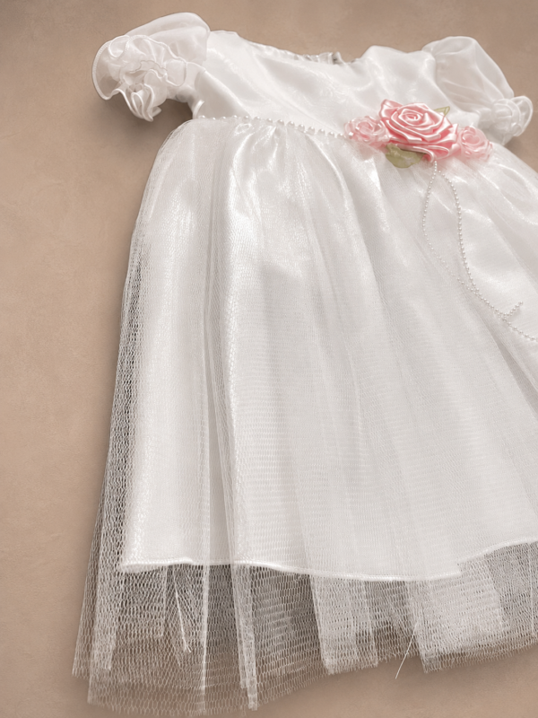 Vestido cinto de perlas