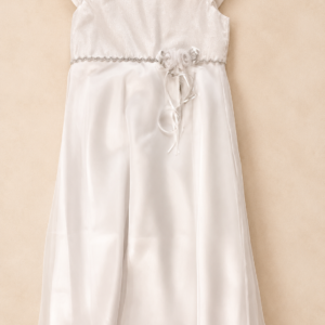 Vestido arreglo plateado.