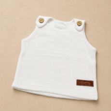 Chaleco de plush blanco