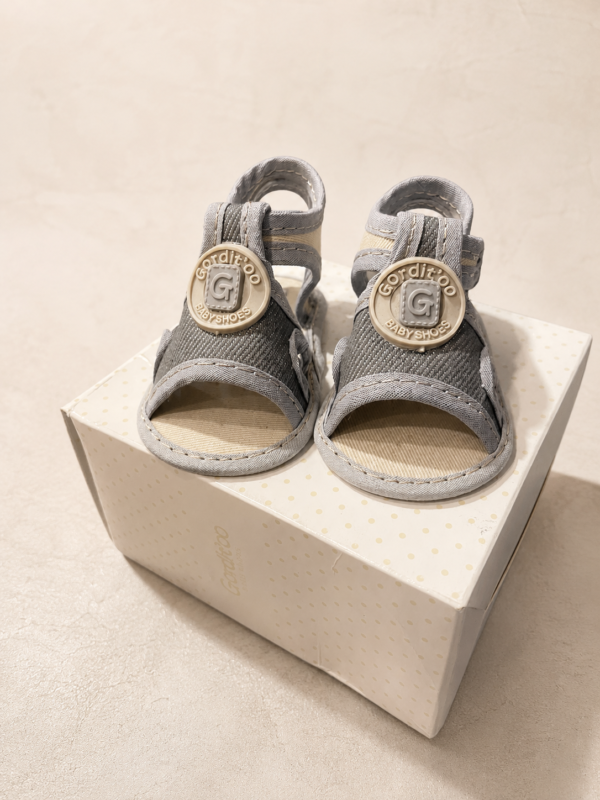 Sandalia jean gris