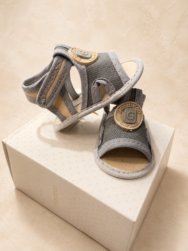 Sandalia jean gris