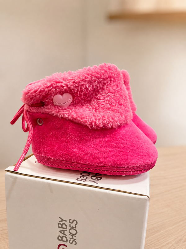 Bota plush fucsia