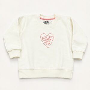 Buzo blanco corazón